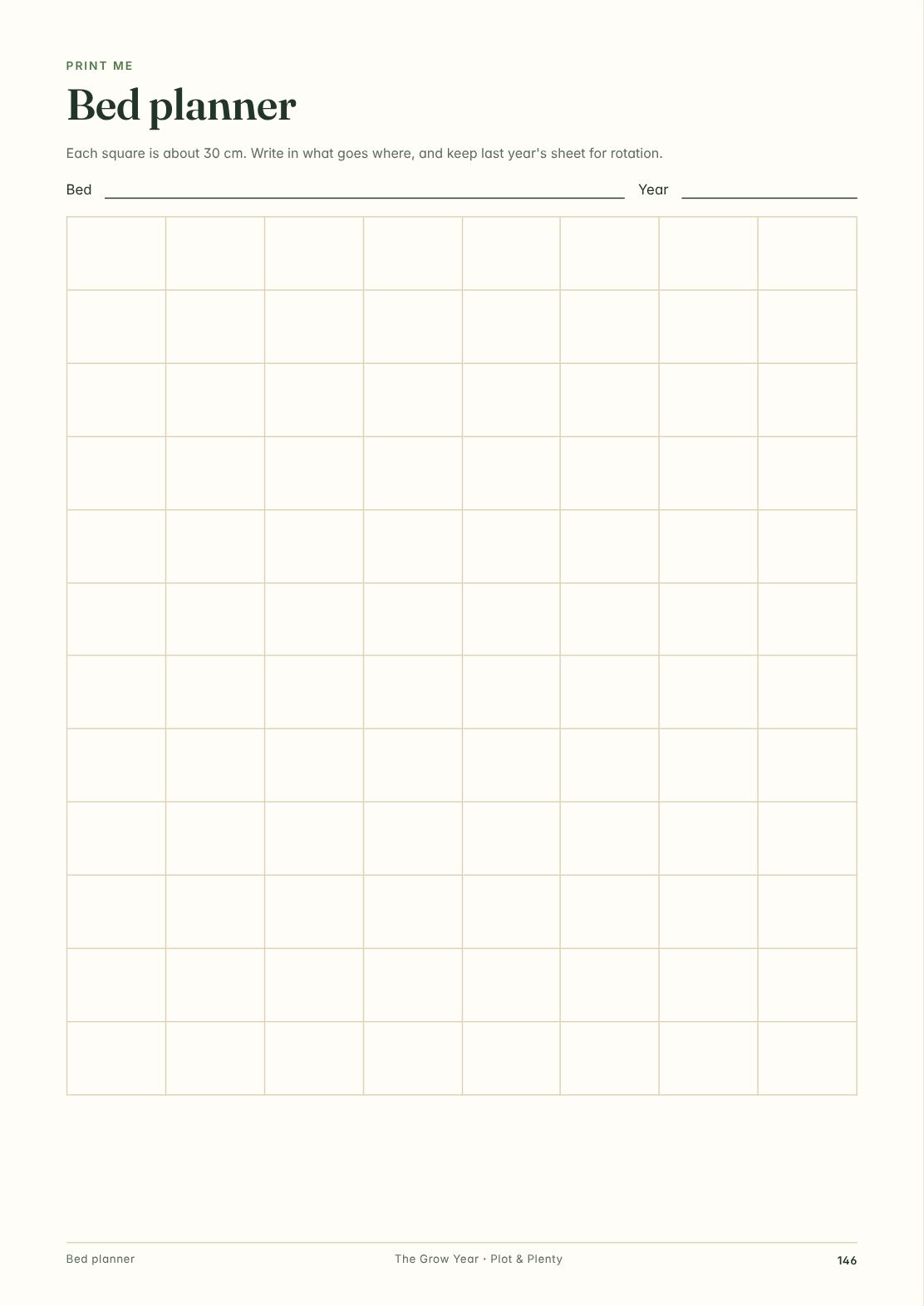 Bed planner